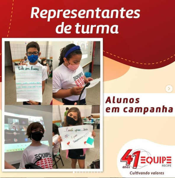 Alunos em campanha. É a escolha dos representantes de turma!
