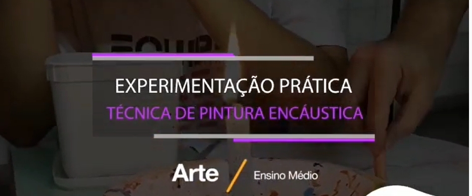 Experimentação prática - Aula de Arte.