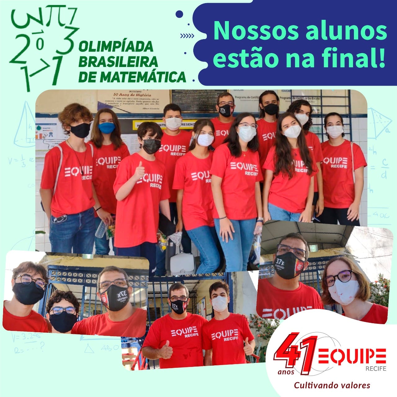 Olimpíada Brasileira de Matemática Nossos alunos estão na final!.