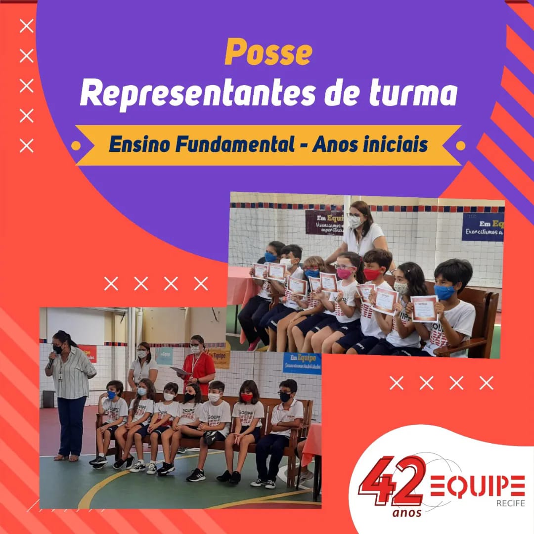 Representantes de turma. Ensino Fundamental - Anos iniciais. Os eleitos foram empossados. Agora, ao trabalho... Colocando as ideias em prática!