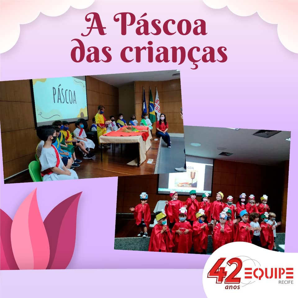 A Páscoa das crianças.