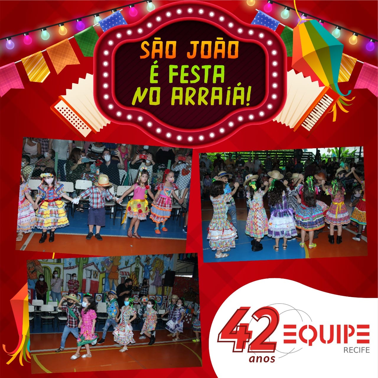 São João! É festa no arraiá!