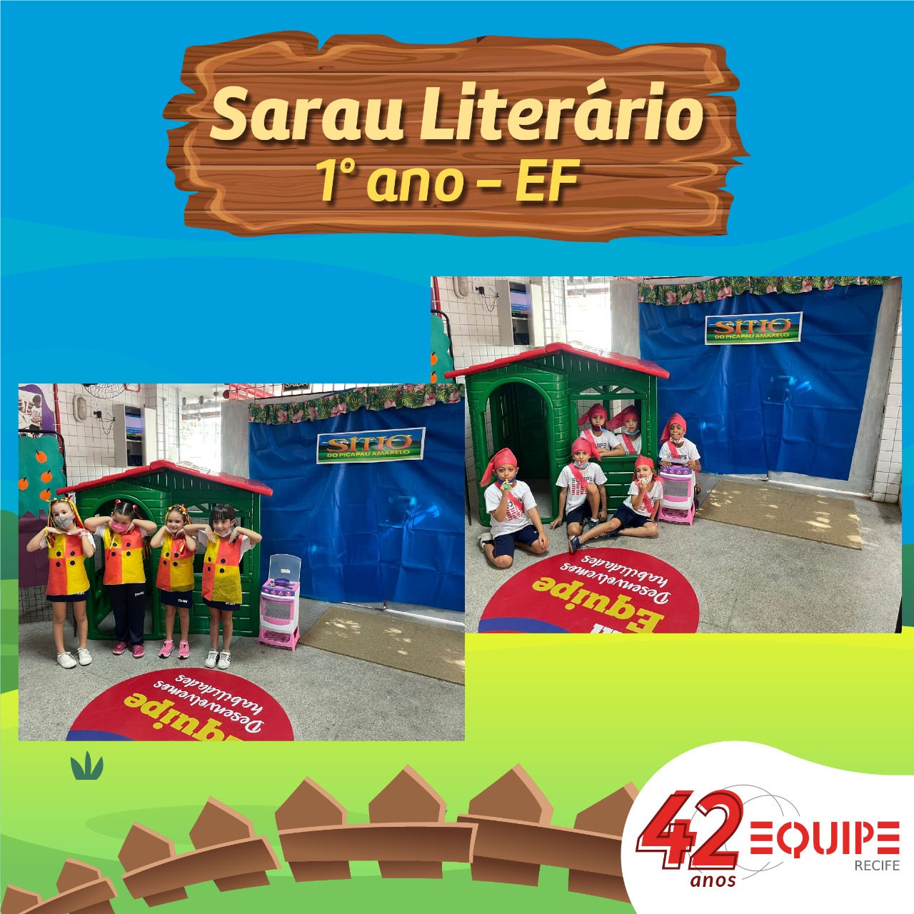 Monteiro Lobato foi o escritor escolhido pelos nossos alunos para o Sarau Literário deste ano! 1º ano do Ensino Fundamental Anos Iniciais.
