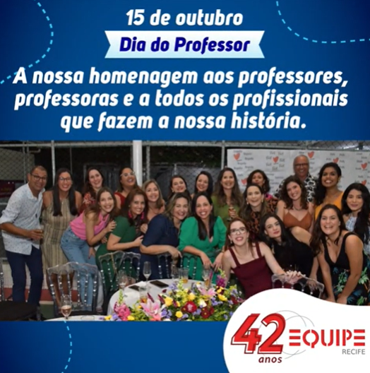 15 de outubro - Dia dos Professores.