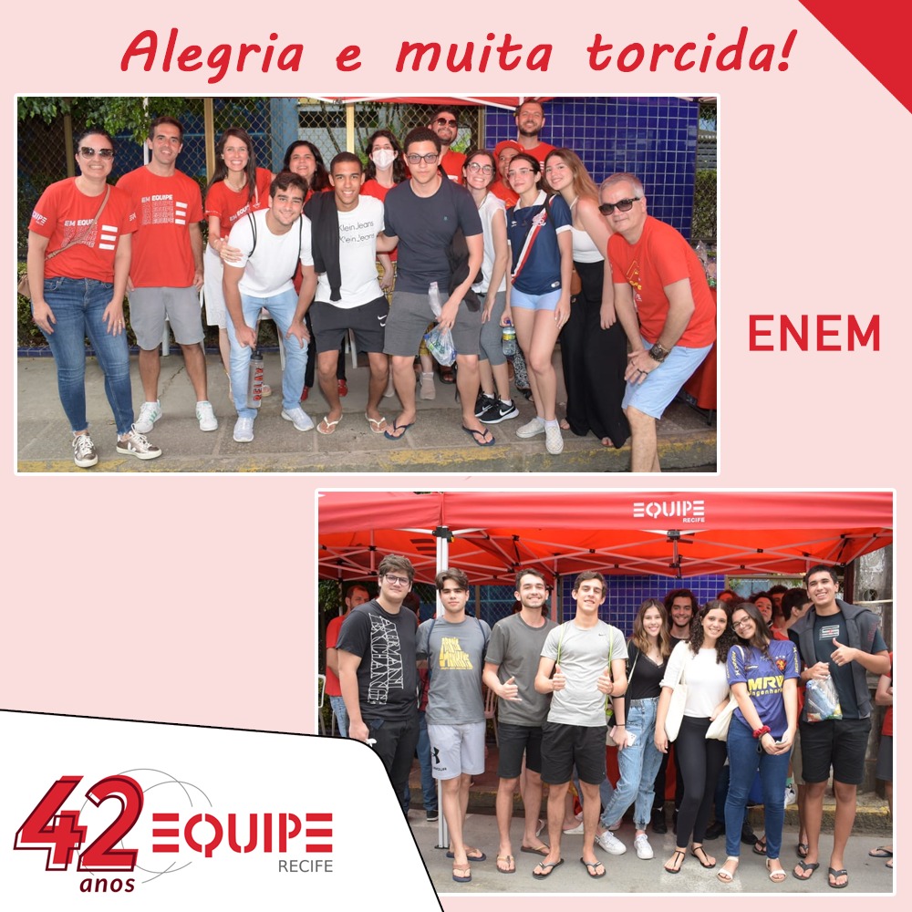 Alegria, amizade e muita torcida. Um projeto em Equipe!