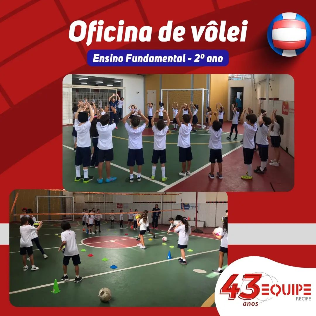 Oficina de vôlei. Ensino fundamental - 2º ano.