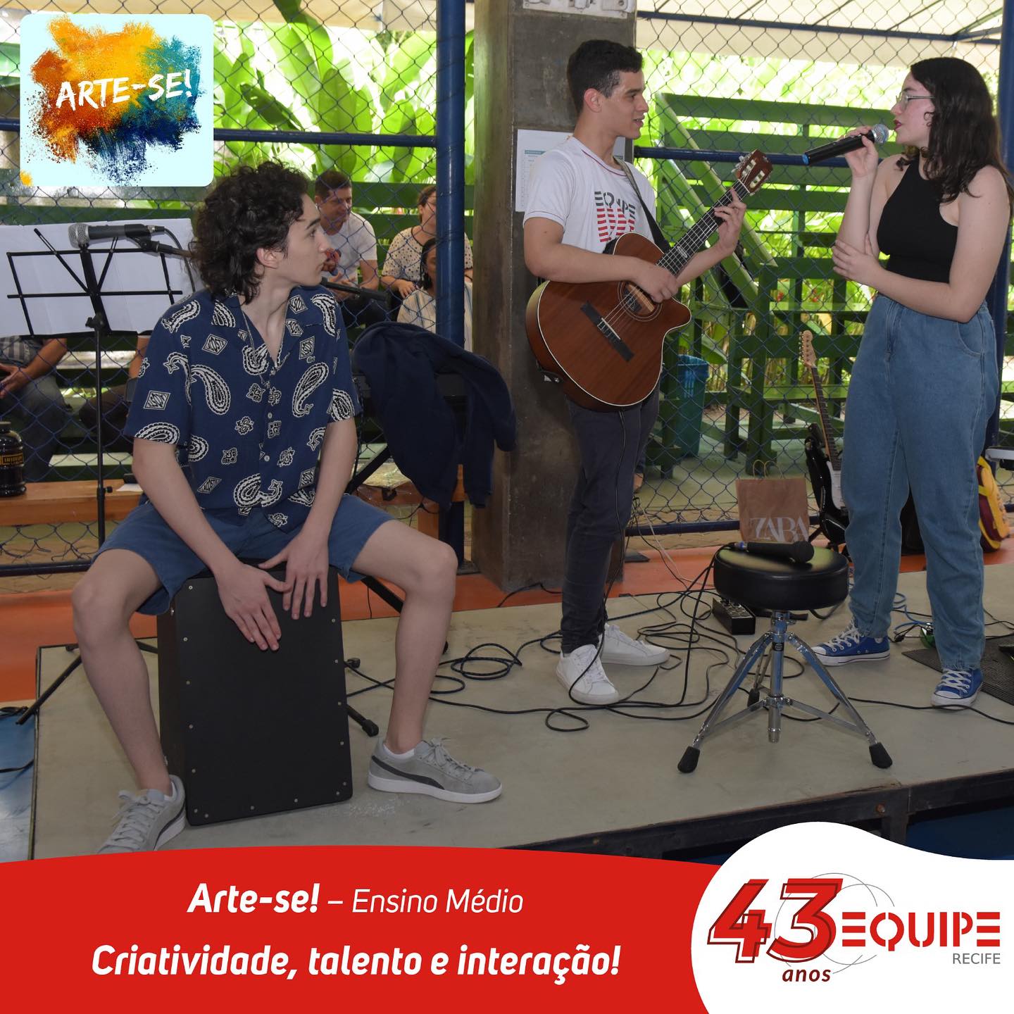Arte-se! - Ensino Médio. Criatividade, talento e interação!