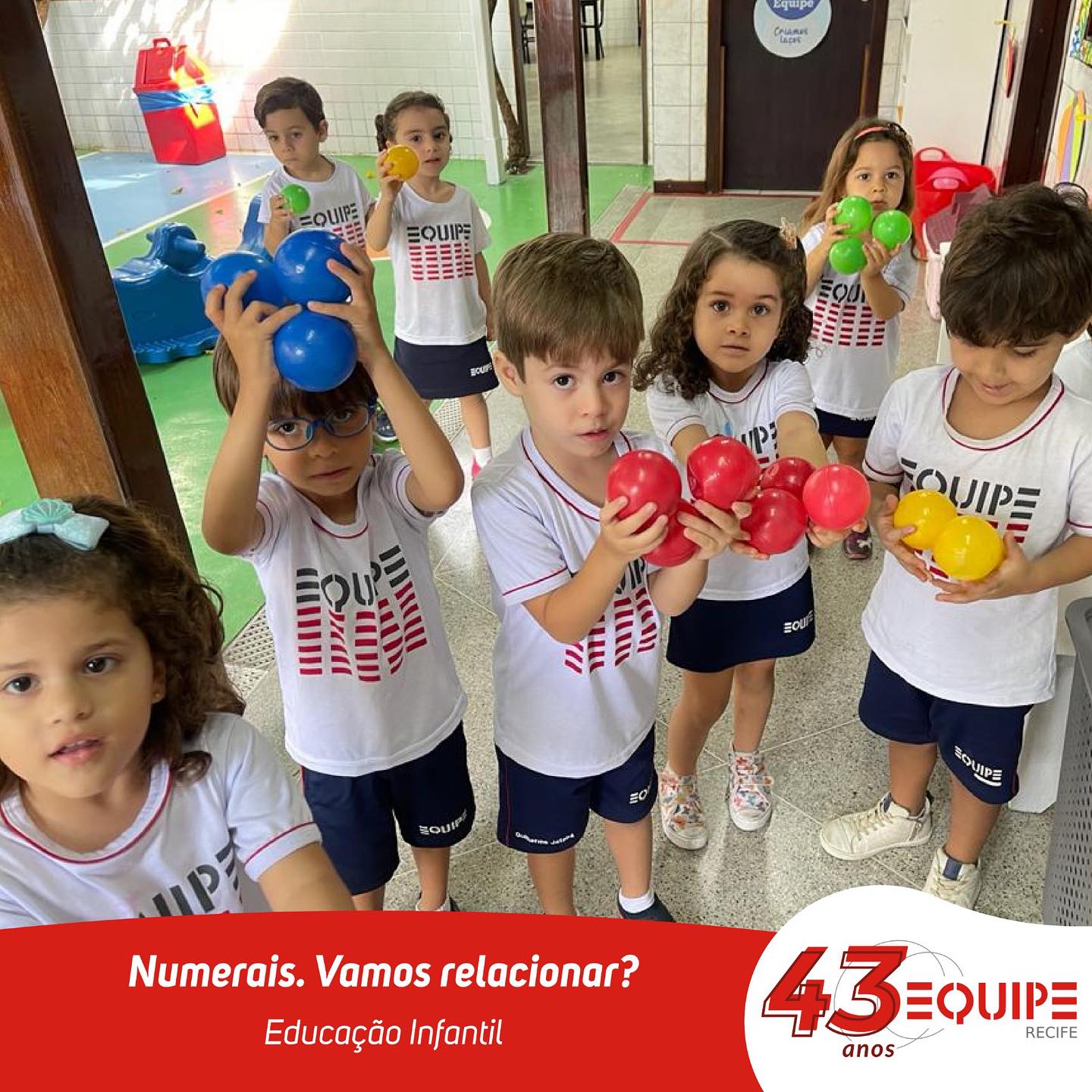 Numerais, vamos relacionar? - Educação Infantil.
