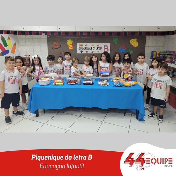 Piquenique da letra B. Educação Infantil.