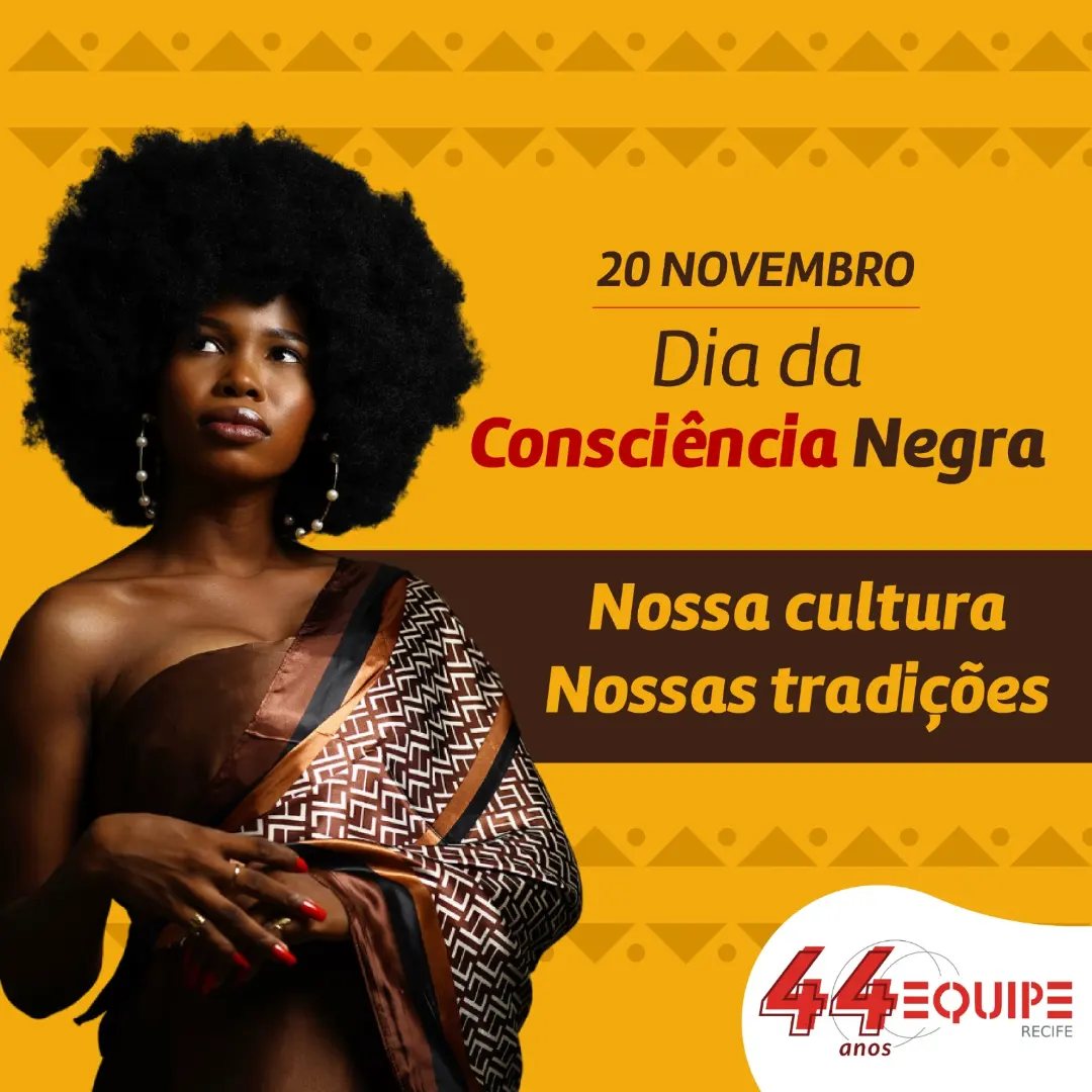 20 de novembro. Dia da Consciência Negra.
