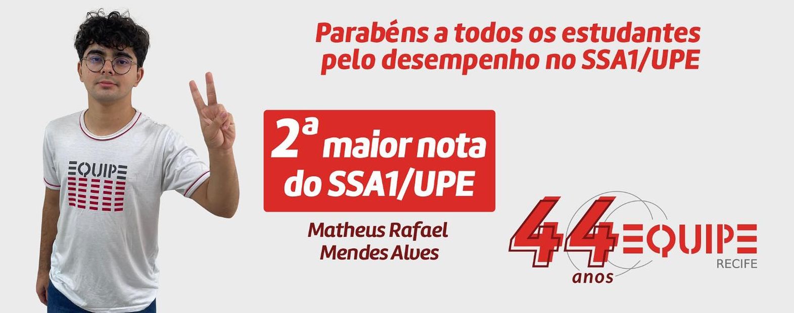 Construindo resultados em Equipe. 2ª maior nota do SSA/UPE.