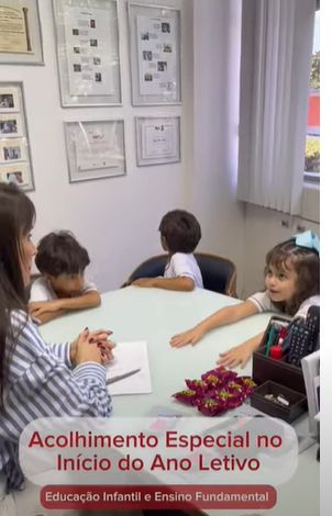 Acolhimento aos novos alunos.