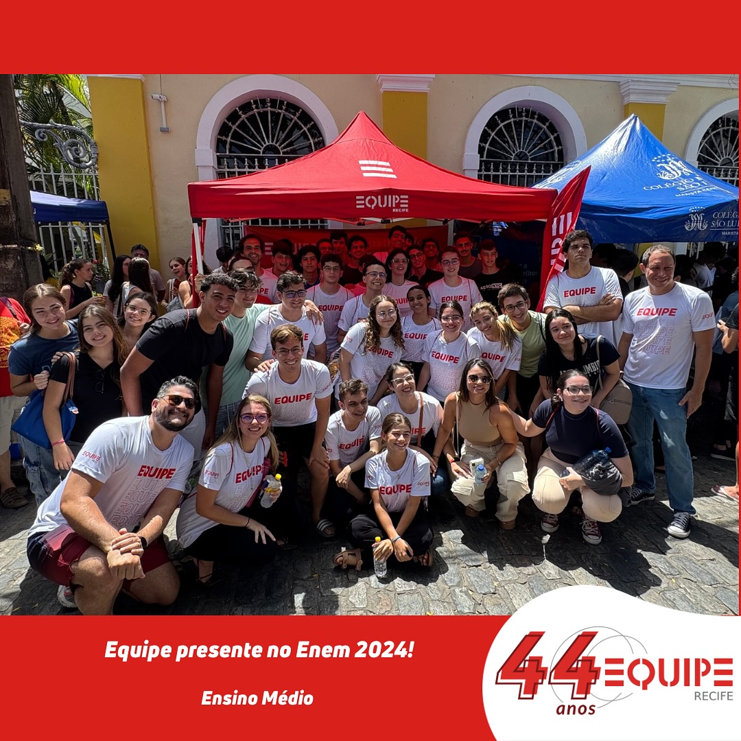 Equipe presente no ENEM 2024. Ensino Médio.