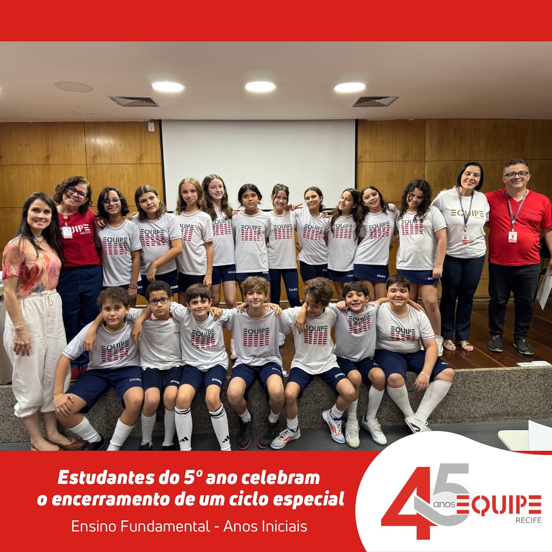Estudantes do 5º ano celebram o encerramento de um ciclo especial! - Ensino Fundamental - Anos Iniciais.