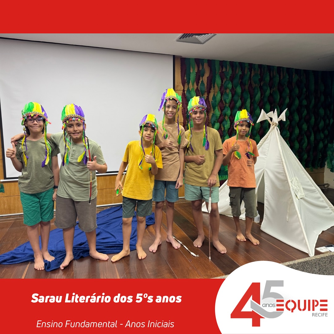 Sarau Literário dos 5º anos! - Ensino Fundamental Anos Iniciais.