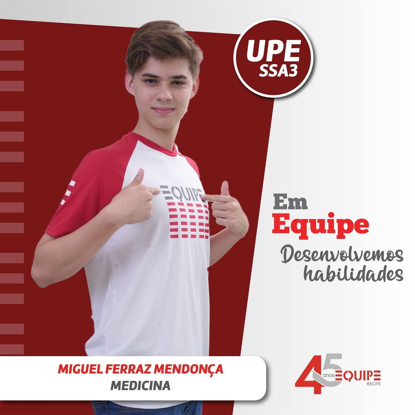 UPE SSA-3. Miguel Ferraz Mendonça. Medicina.