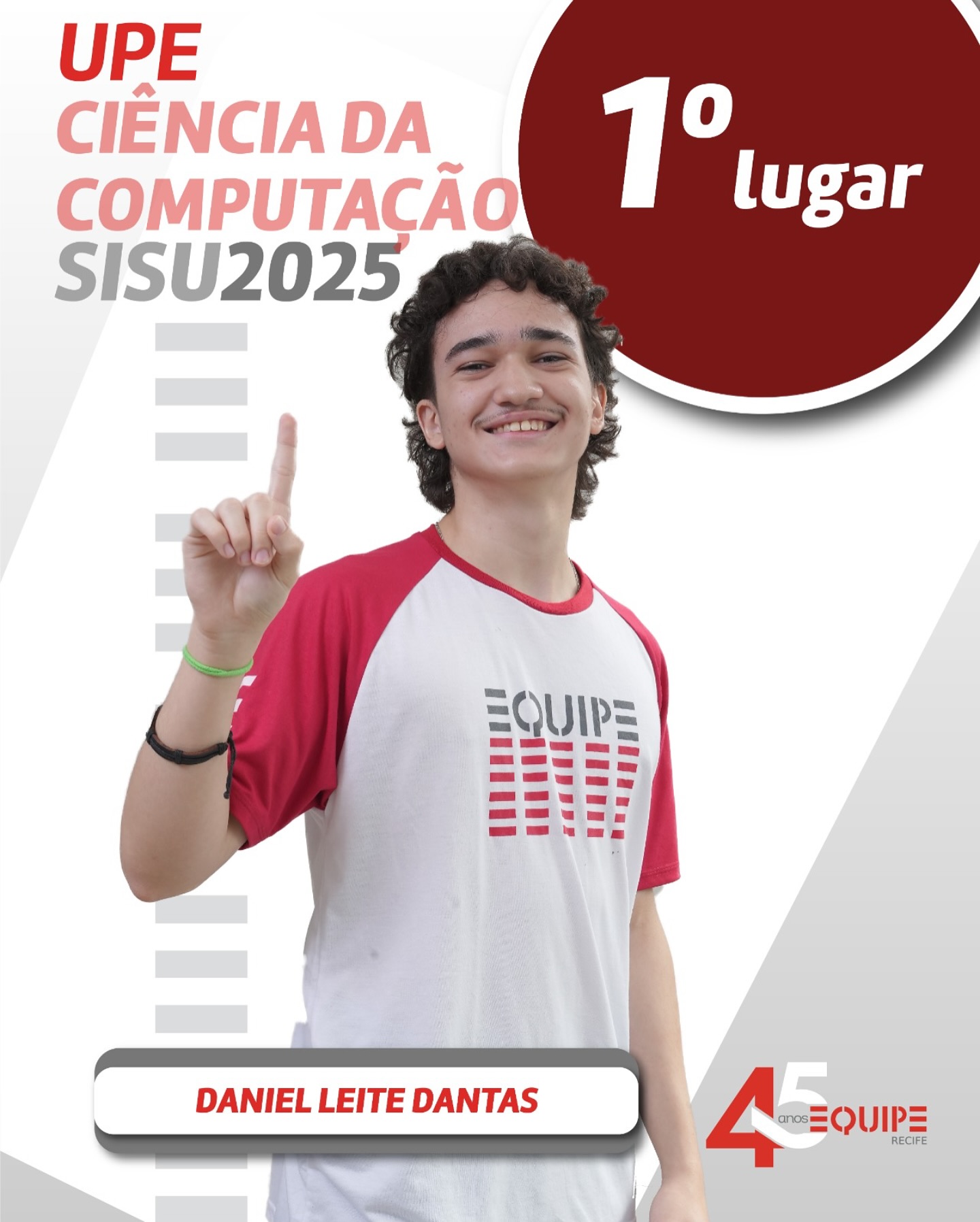 UPE - Ciência da Computação - SISU 2025 - 1º lugar. Daniel Leite Dantas.