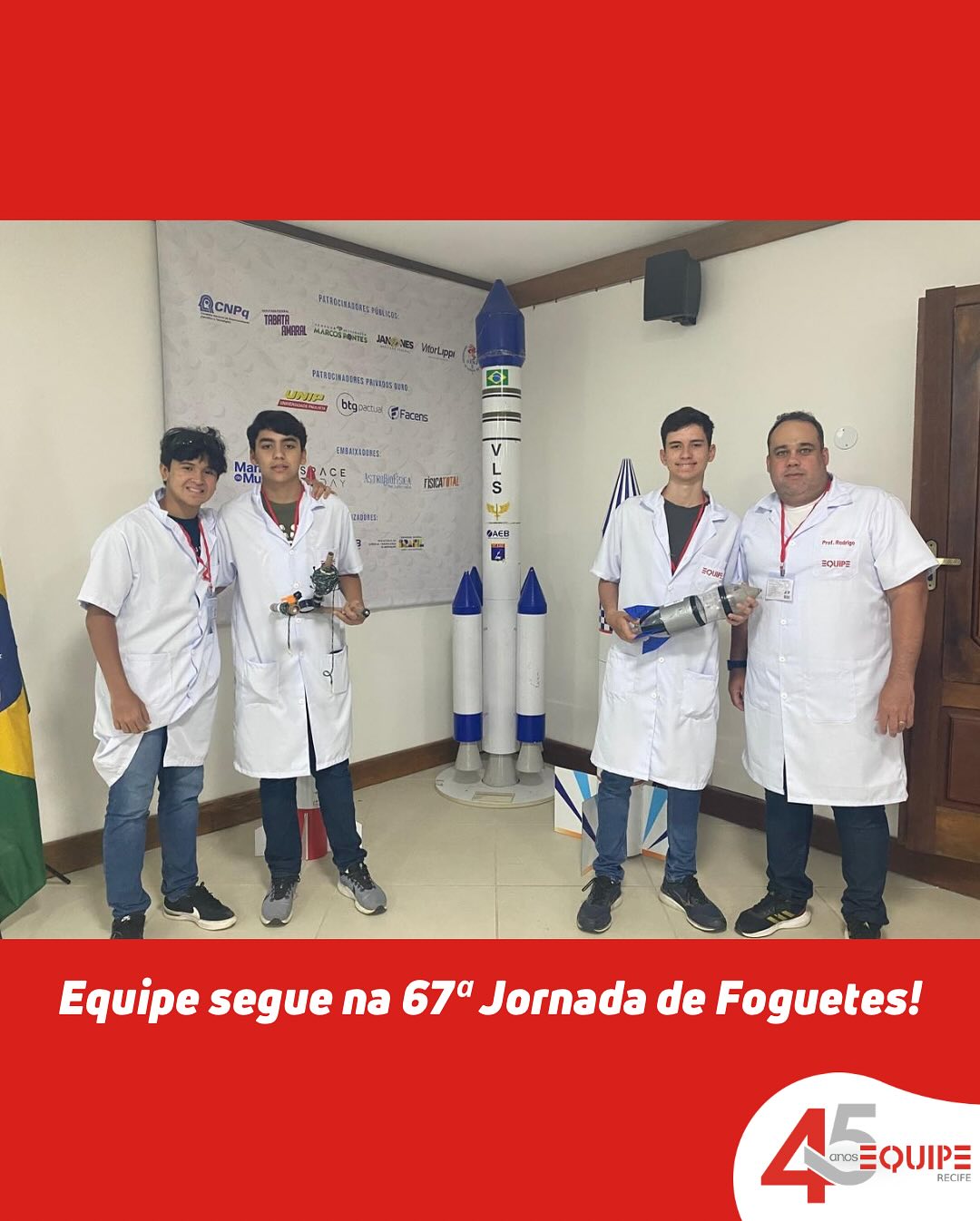 Equipe segue na 67ª Jornada de Foguetes.