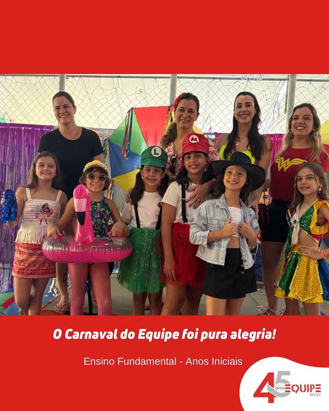 Manhã carnavalesca no Equipe! - Ensino Fundamental Anos Iniciais