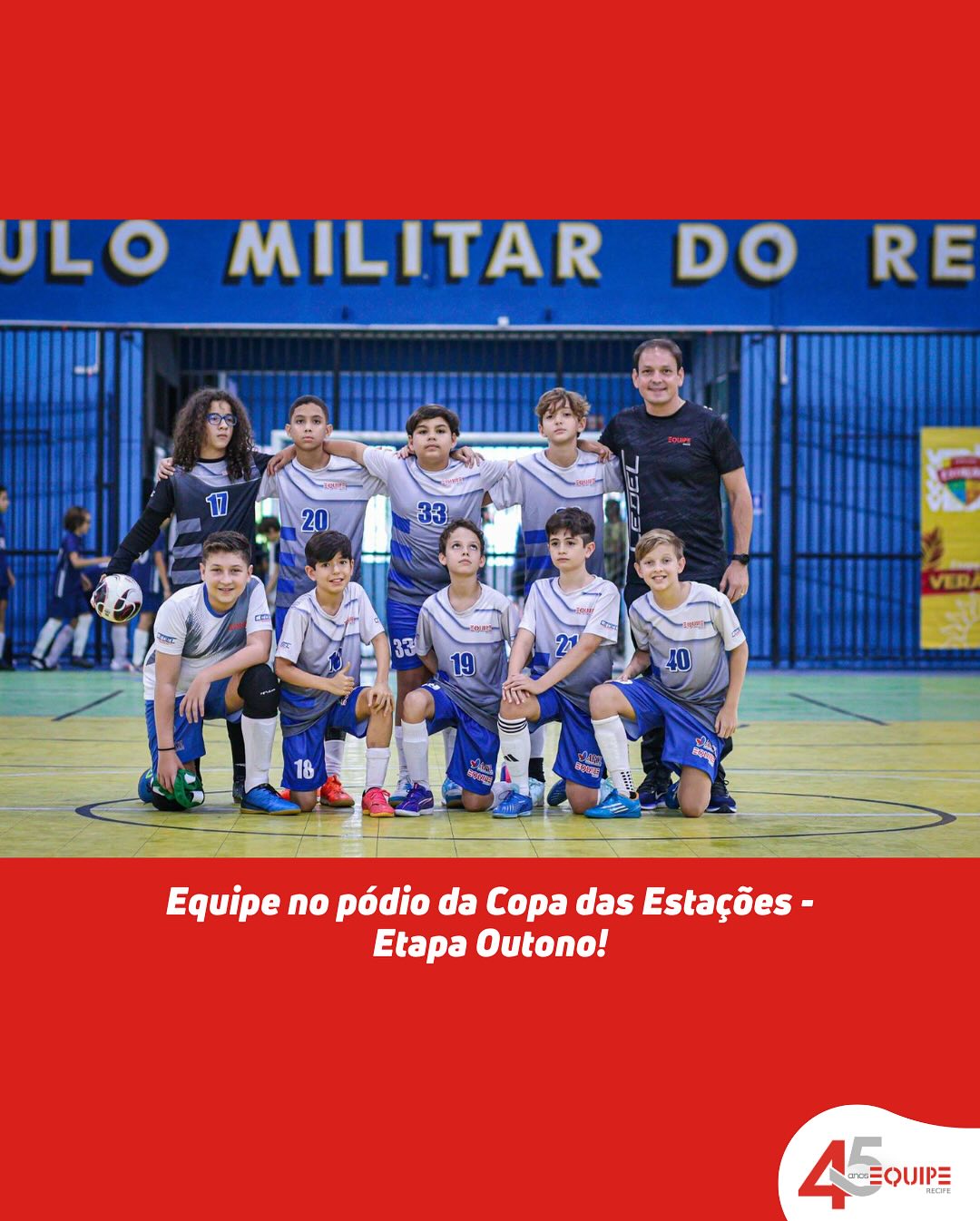 Equipe no pódio da Copa das Estações - Etapa Outono!